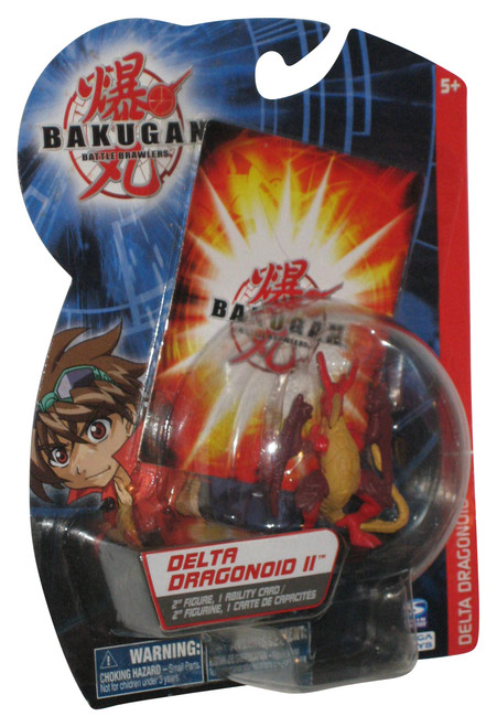 Bakugan Battle Brawlers (2008) Spin Master Delta Dragonoid II 2-Inch Figure w/ Ability Card