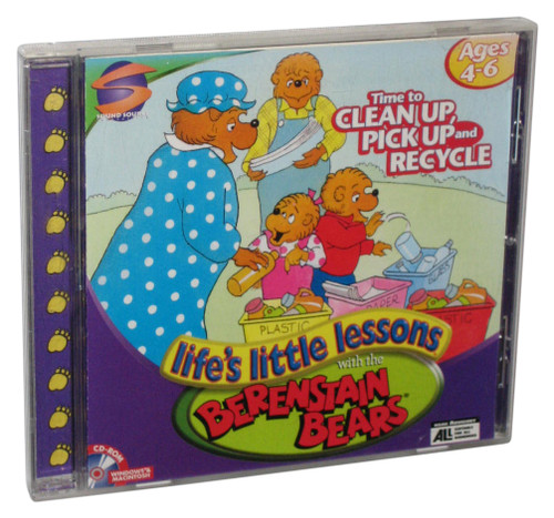Berenstain Bears Life's Little Lessons Time To Clean Pick Up & Recycle Windows Video Game