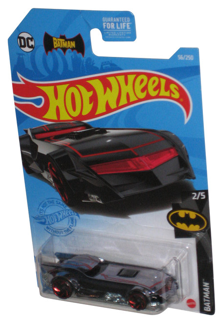 DC Batman Hot Wheels (2020) Batmobile 2/5 Black Silver & Red Car 56/250