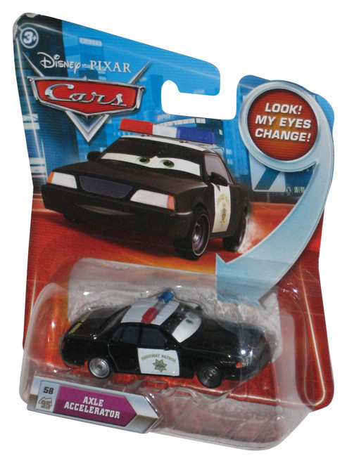 Disney Cars Movie Lenticular Eyes Axle Accelerator Die Cast Toy Car #58 - (Card Minor Wear)