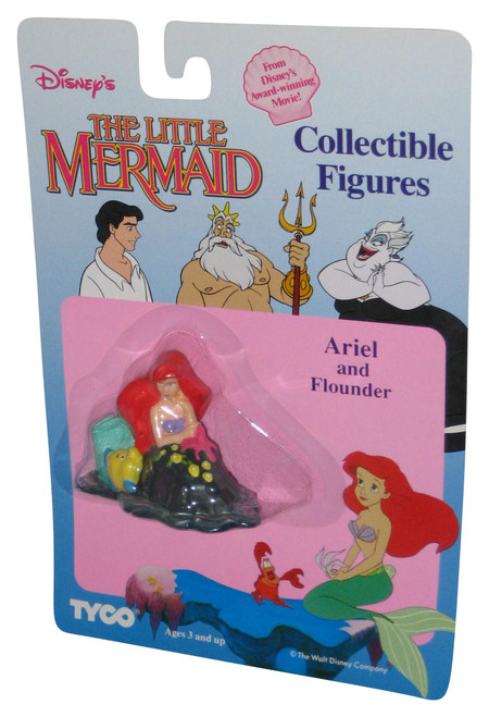 Disney The Little Mermaid Ariel & Flounder Tyco Collectible Figure