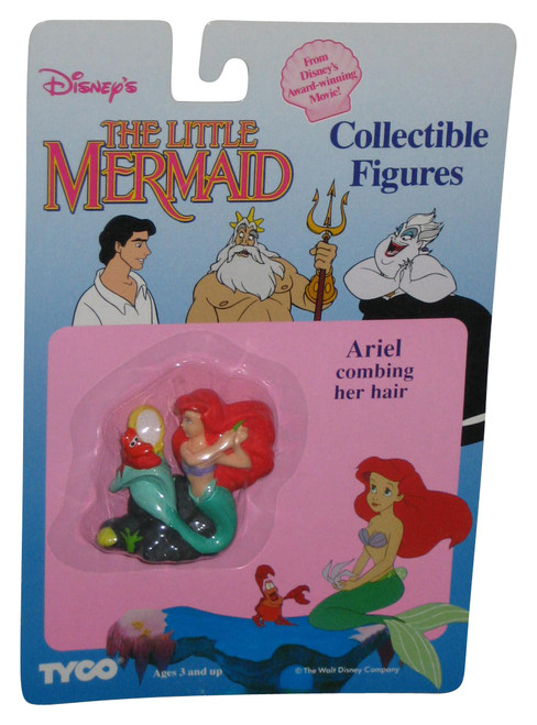 Disney The Little Mermaid Ariel Combing Her Hair Tyco Collectible Figure