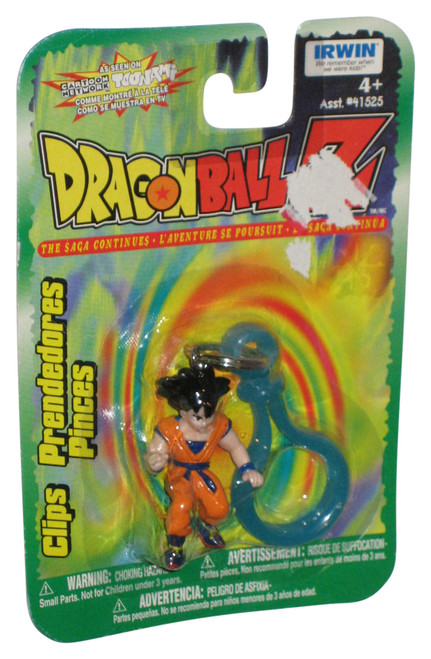 Dragon Ball Z Goku Irwin Toys (1999) Mini Figure Keychain w/ Blue Clip