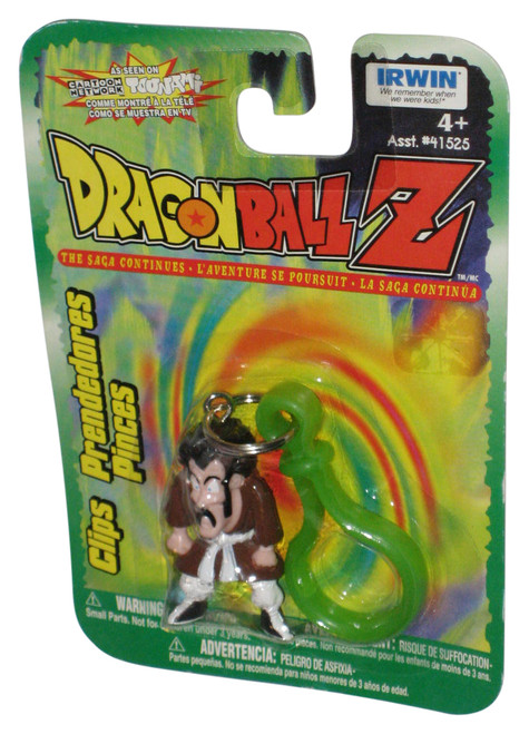 Dragon Ball Z Hercule Irwin Toys (1999) Mini Figure Keychain w/ Green Clip