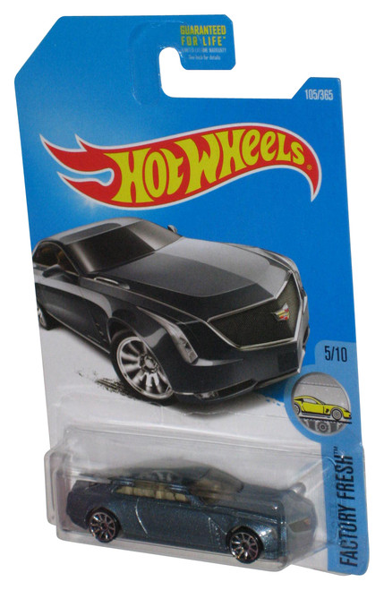 Hot Wheels Factory Fresh 5/10 (2015) Blue Cadillac Elmiraj Toy Car 105/365