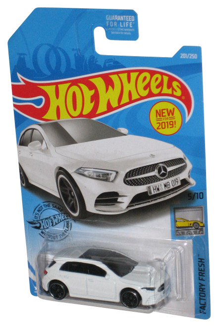 Hot Wheels Factory Fresh 5/10 (2018) White '19 Mercedes-Benz A-Class Toy Car 201/250