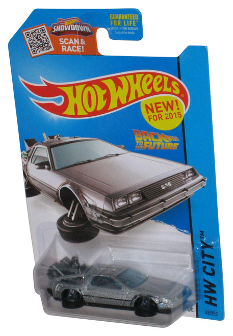 Hot Wheels HW City (2015) Back To The Future Time Machine Hover Mode Toy Car 45/250