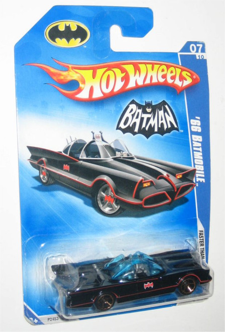 Hot Wheels Batman Faster Than Ever 7/10 (2008) Black '66 Batmobile Toy Car 133/190