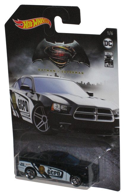 Hot Wheels DC Batman vs Superman (2018) Black '11 Dodge Charger R/T Car 1/6