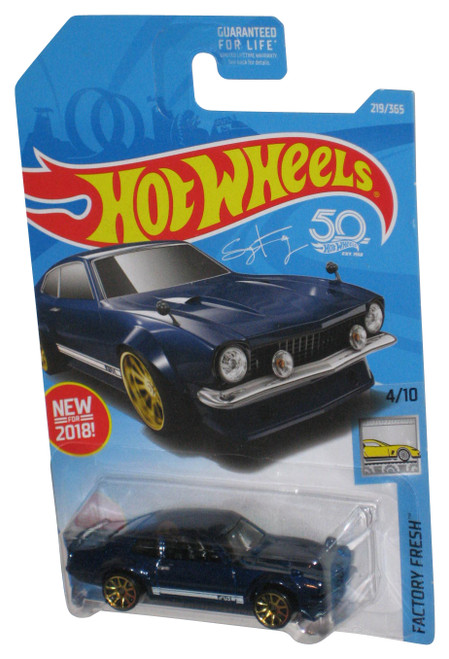 Hot Wheels Factory Fresh 4/10 (2018) Blue Custom Ford Maverick Toy Car 219/365