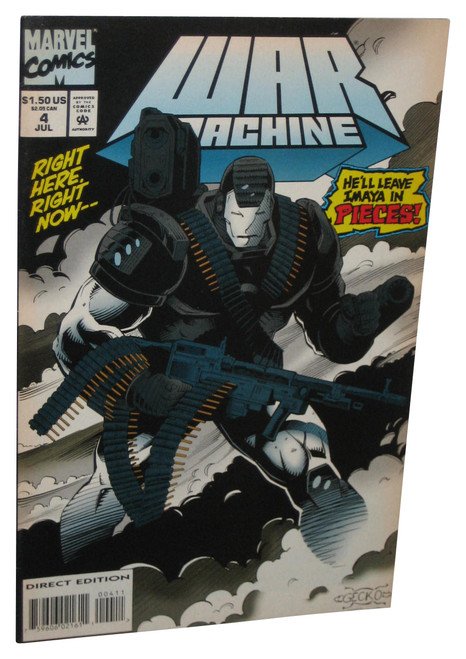 Marvel Comics War Machine Comic Book Issue #4