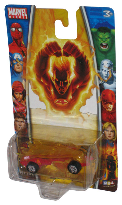 Marvel Heroes MGA Fantastic Four Human Torch (2006) Red & Yellow Toy Car HT131