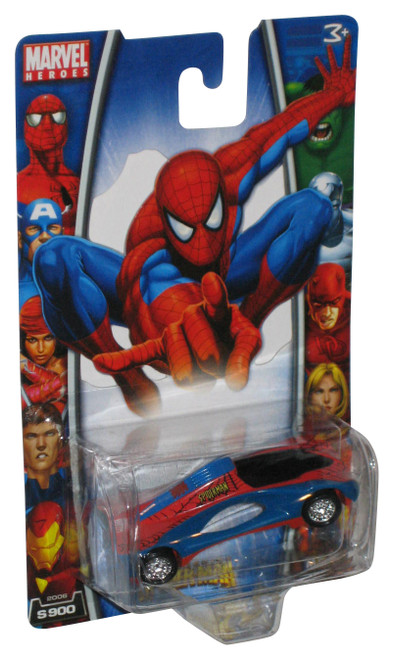 Marvel Heroes MGA The Amazing Spider-Man (2006) Red & Blue Toy Car S900 - (Dented Plastic)