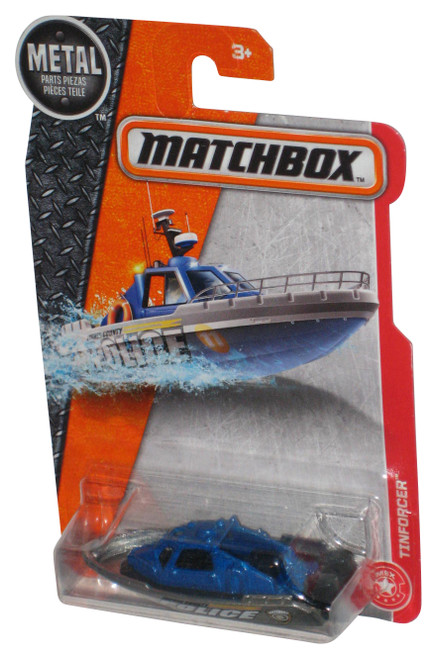 Matchbox Blue & Silver (2016) Mattel Police Tinforcer Toy Boat 58/125