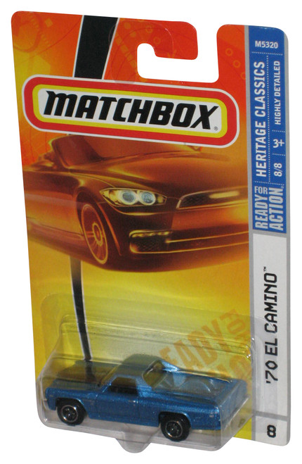 Matchbox Heritage Classics 8/8 (2007) Blue '70 El Camino Toy Car #8