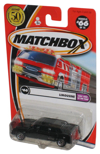 Matchbox Kids Cars of The Year (2001) Black Limousine Toy Car #66/75