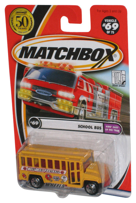 Matchbox Kids Cars of The Year (2001) Yellow School Bus Toy #69