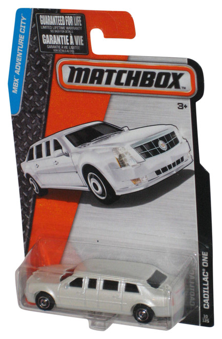 Matchbox MBX Adventure City (2015) White Cadillac One Toy Car 10/125