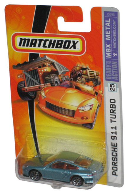 Matchbox MBX Metal (2006) Blue Porsche 911 Turbo Die-Cast Toy Car #25
