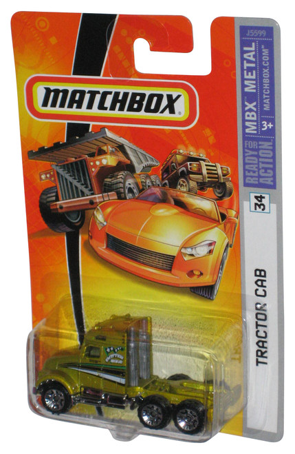 Matchbox MBX Metal (2006) Yellow Tractor Cab Toy Truck Vehicle #34