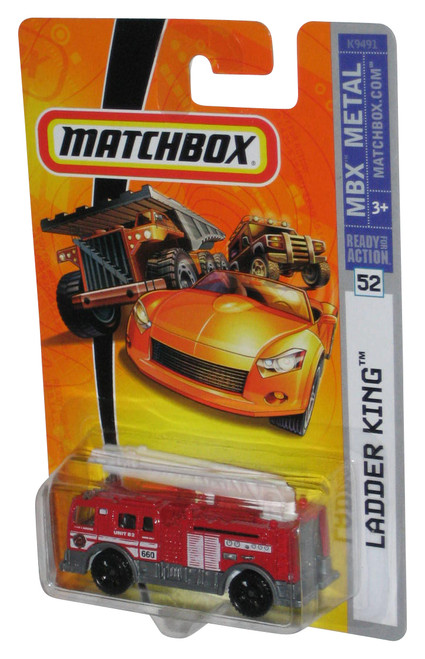 Matchbox MBX Metal (2007) Ladder King Red Toy Truck #52