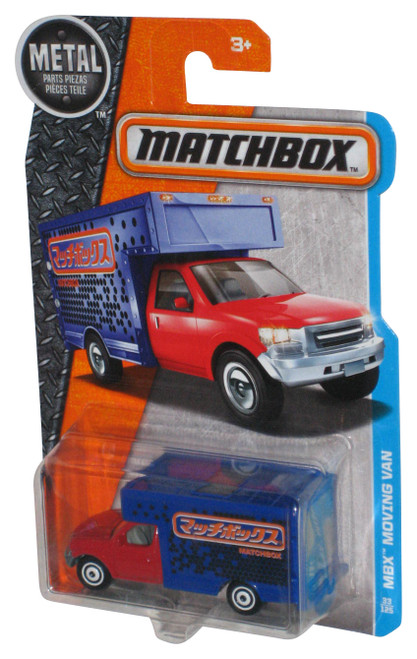 Matchbox MBX Moving Van (2016) Blue & Red Toy Vehicle 33/125