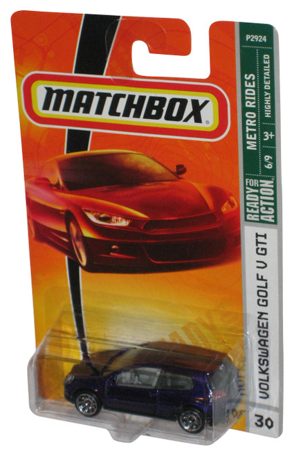 Matchbox Metro Rides 6/9 (2008) Purple Volkswagen Golf V GTI Toy Car #30