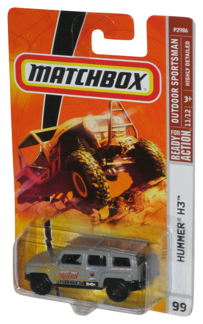 Matchbox Outdoor Sportsman (2008) Gray Hummer H3 Toy #99