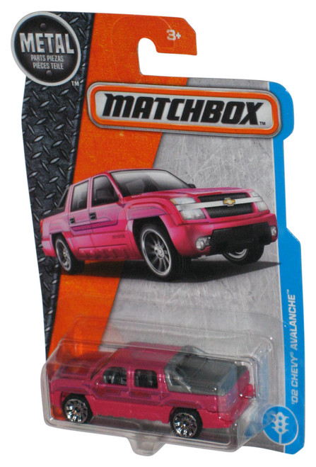 Matchbox Pink '02 Chevy Avalanche (2016) Die-Cast Metal Toy Car 24/125