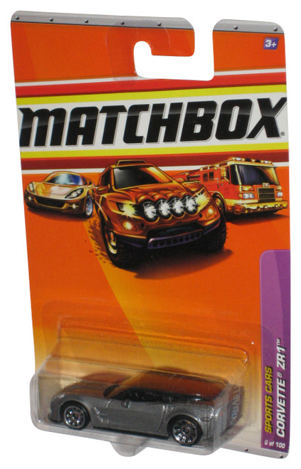 Matchbox Sports Cars Corvette ZR1 (2009) Silver Die-Cast Car 6/100