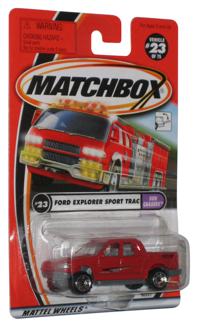 Matchbox Sun Chasers (2000) Red Ford Explorer Sport Trac Truck #23/75