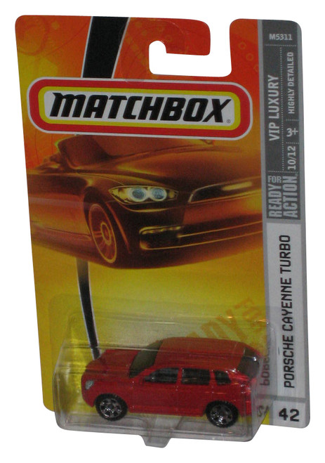 Matchbox VIP Luxury (2007) Red Porsche Cayenne Turbo Toy Car #42