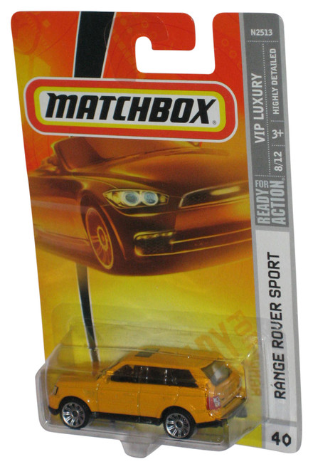 Matchbox VIP Luxury 8/12 (2007) Yellow Range Rover Sport Toy Car #40