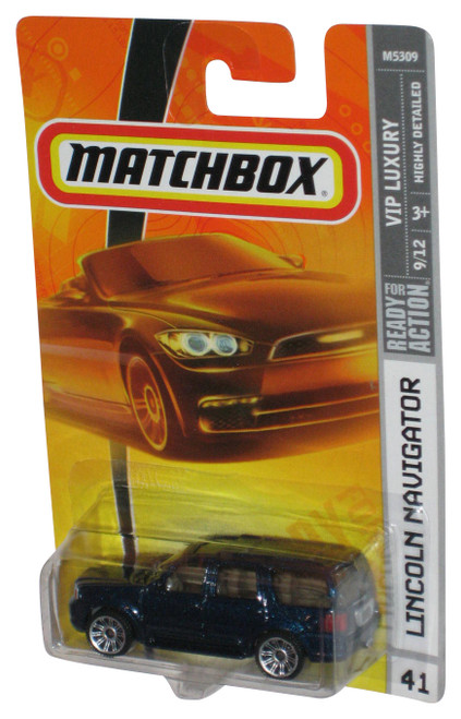 Matchbox VIP Luxury 9/12 (2007) Blue Lincoln Navigator Toy Truck #41