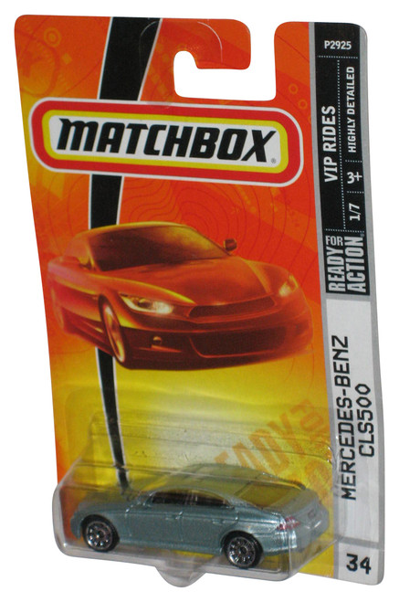 Matchbox VIP Rides 1/7 (2008) Silver Mercedes-Benz CLS500 Toy Car #34