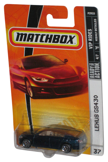 Matchbox VIP Rides Ready For Action (2008) Lexus GS430 Blue Toy Car #37