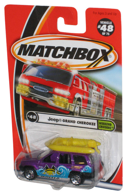Matchbox Weekend Cruisers (2001) Purple Jeep Grand Cherokee Toy Car #48/75