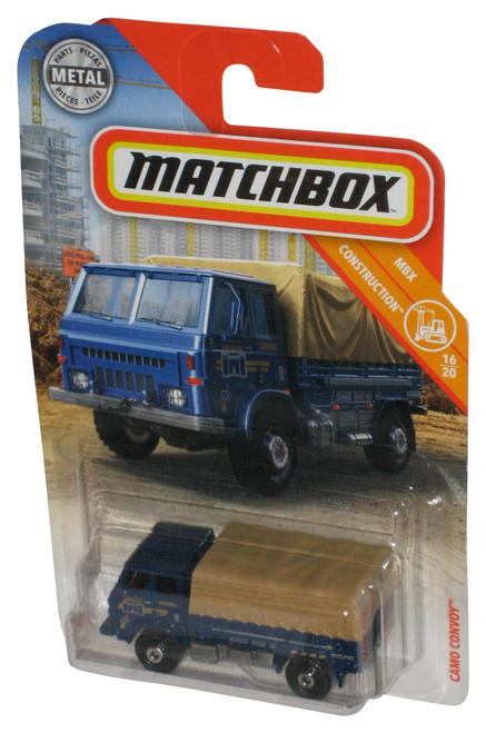 Matchbox MBX Construction 16/20 (2018) Blue Camo Convoy Vehicle 58/125