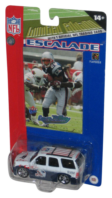 NFL Football Corey Dillon Patriots Fleer Cadillac Escalade Toy Car w/ Trading Card