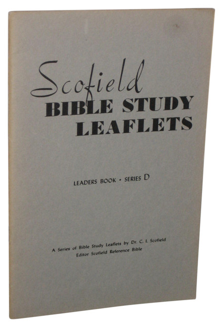 Scotfield Bible Study Leaflets Leaders Book Series B (1935) Paperback Book - (Dr. C I Scofield)