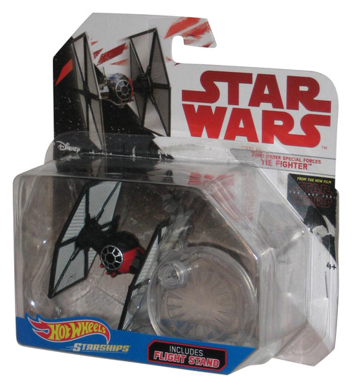 Star Wars Hot Wheels Starships (2016) First Order Special Forces TIE Fighter Toy - (Plastic Loose From Card)