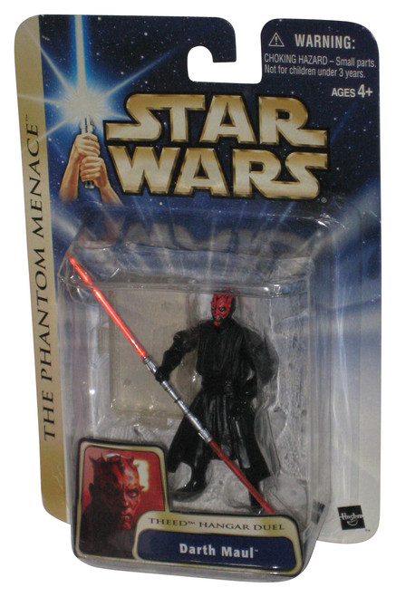 Star Wars The Phantom Menace (2003) Darth Maul Theed Hanger Duel Figure - (Plastic Small Dents)