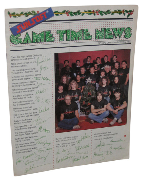 Sunsoft Game Time News Special Christmas Edition 1989 Newsletter Book