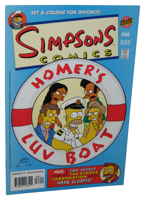 The Simpsons Homer's Luv Boat (2002) Bongo Comic Book Issue #66
