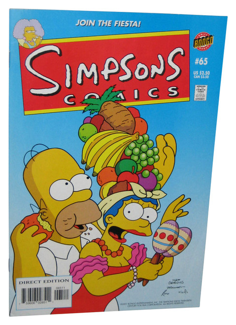 The Simpsons Join The Fiesta (2001) Bongo Comics Book Issue #65