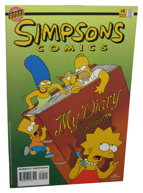The Simpsons My Diary Lisa (1995) Bongo Comics Book Issue #9