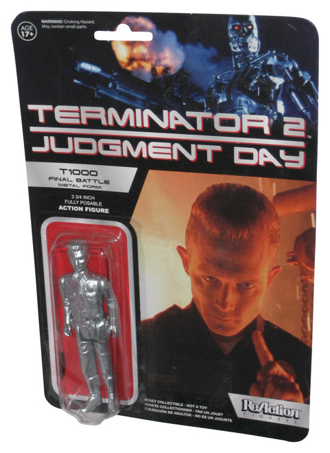 The Terminator 2 Judgement Day T1000 Final Battle Metal Form (2015) ReAction 3.75 Inch Figure - (Super 7 Funko)