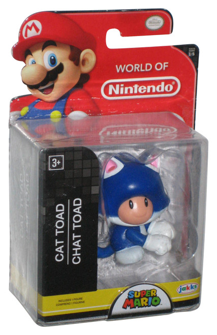 World of Nintendo Super Mario Bros (2018) Blue Cat Toad Figure