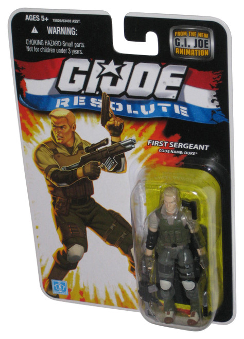 GI Joe Animation Resolute First Sergeant Duke (2008) Hasbro 3.75 Inch Action Figure