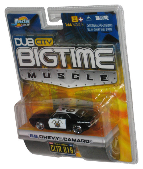 Dub City Bigtime Muscle Black '69 Chevy Camaro Jada Toys (2004) 1:64 Die-Cast Metal Toy Car